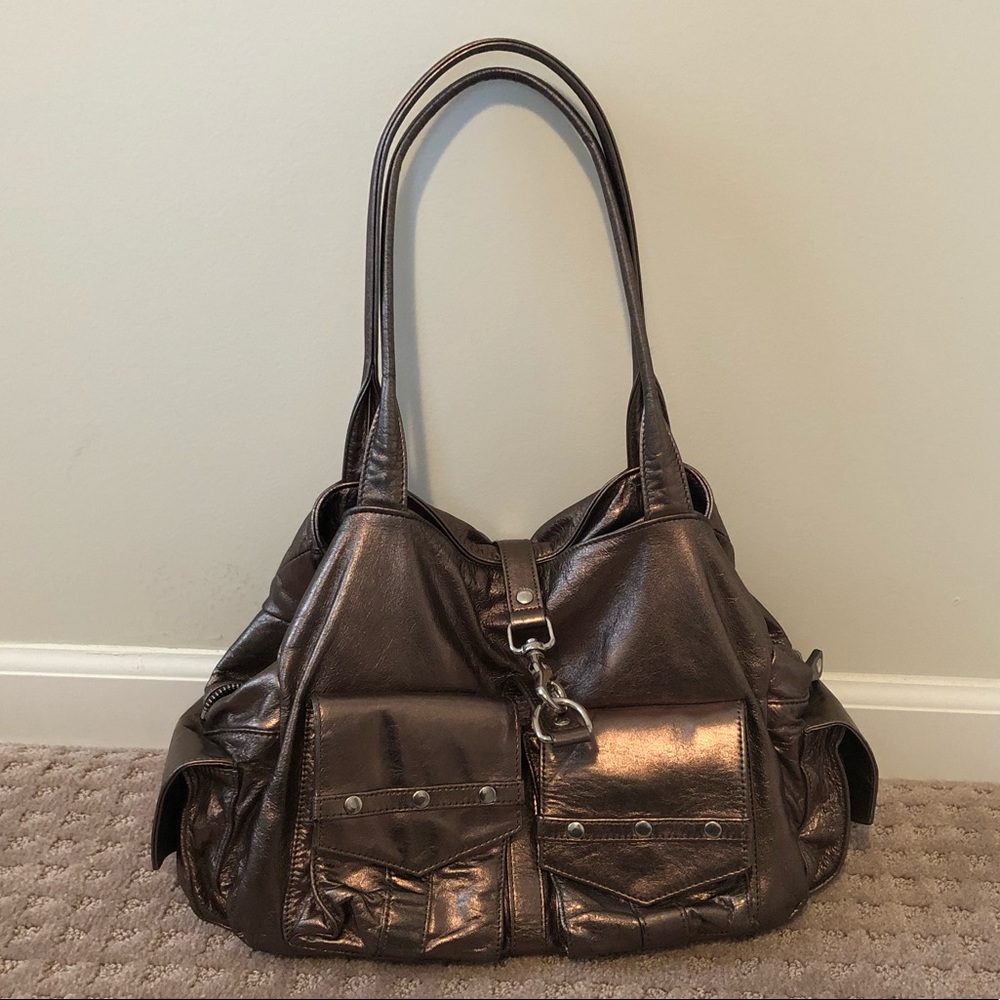 Bronze botkier shoulder bag
